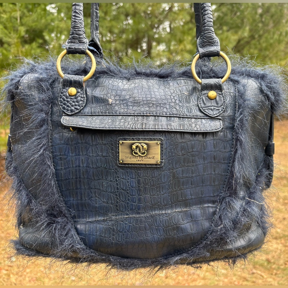 Sharif Faux Fur Shoulder Bag